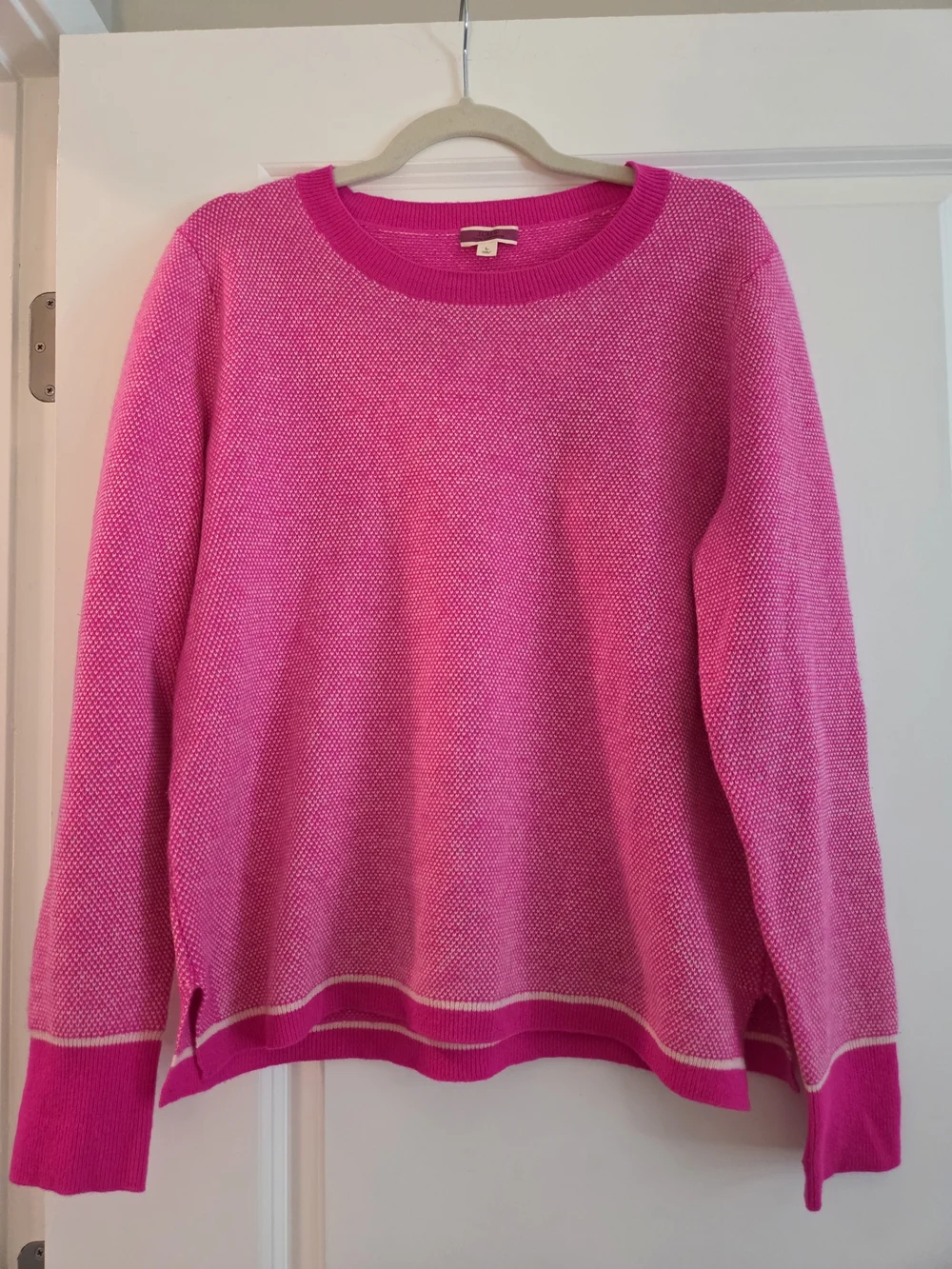 J.Crew 100% Cashmere Pink Crewneck Sweater Size Large